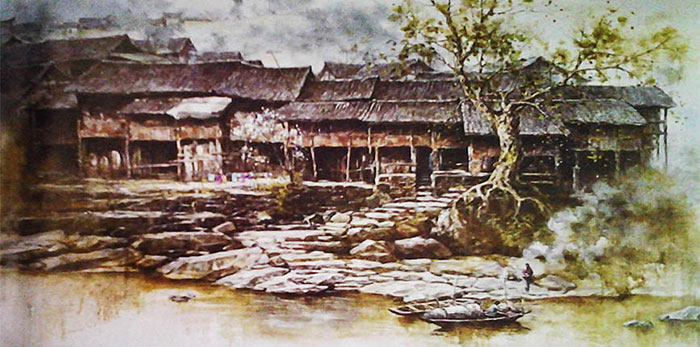 杨万忠《油画》_油画作品_天府字画网