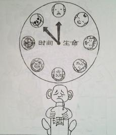 蒋安雄《生命时钟 》_漫画作品_天府字画网